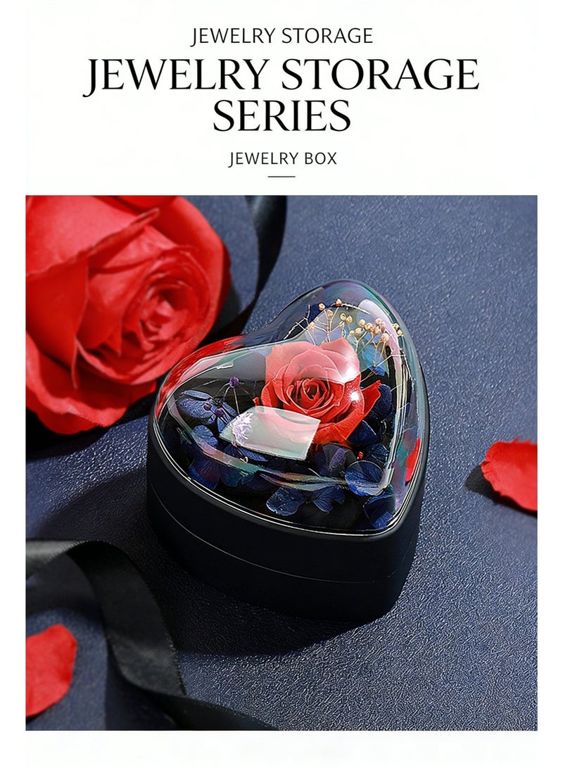 أوليس فيرس  صندوق هدايا قلادة نابض بالحب مع وردة خالدة – هدية رومانسية متكاملة لعيد الحب والمناسبات💝 - Image 4